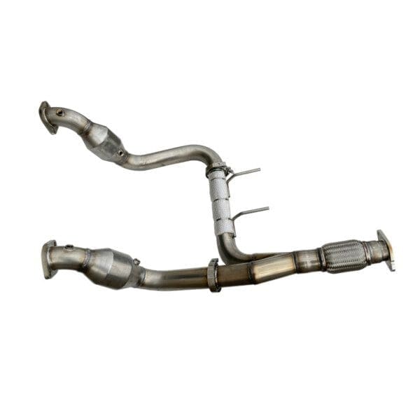 MANHART Stainless Steel Downpipes Sport for Ford Bronco 2.7 EcoBoost with 400 Cells Catalytic Converters